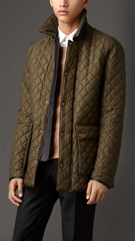 burberry quilted biker jacket mens|burberry men's quilted bomber jackets.